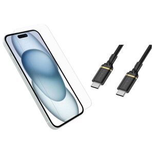 OtterBox -  Apple iPhone 15 Plus Premium Glass Clear